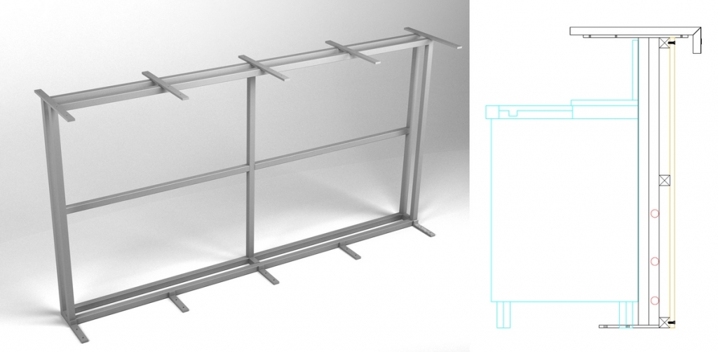 Modèle HFBB-2 – Support de piste double